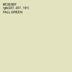 #E3E3BF - Fall Green Color Image